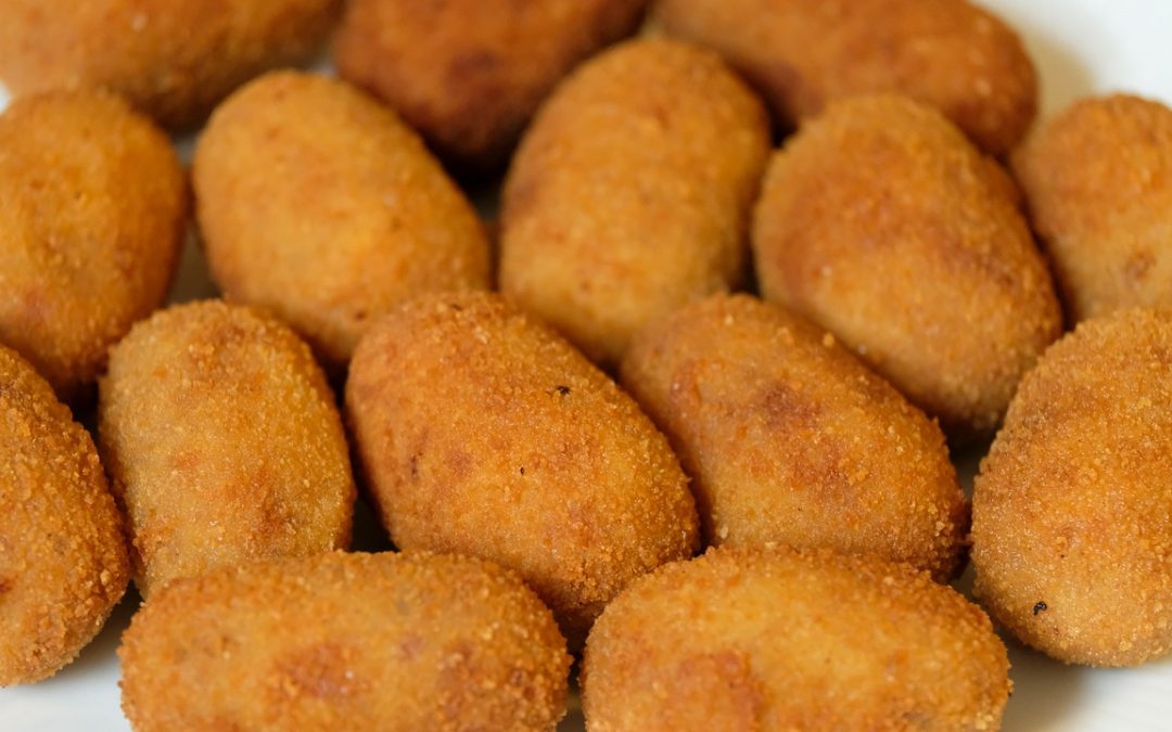 Croquete de palmito vegano